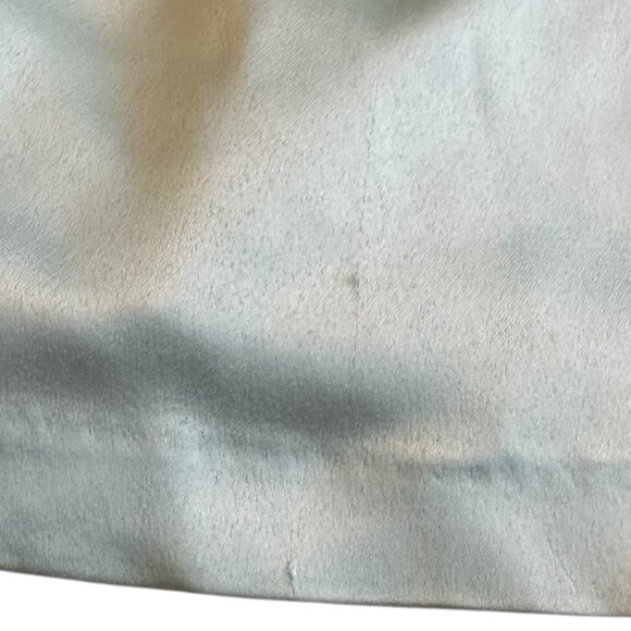 BHLDN Anthropologie Strapless Green Satin Dress Ruched Knee Length Size Med NWT - Picture 6 of 13